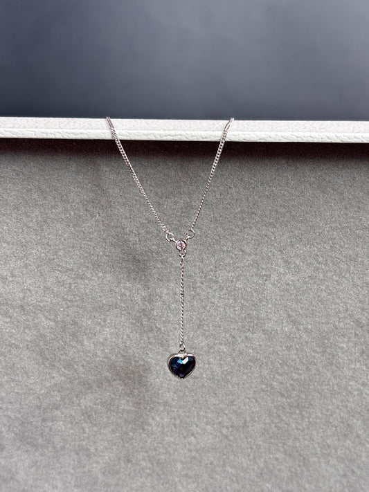 blue heart necklace